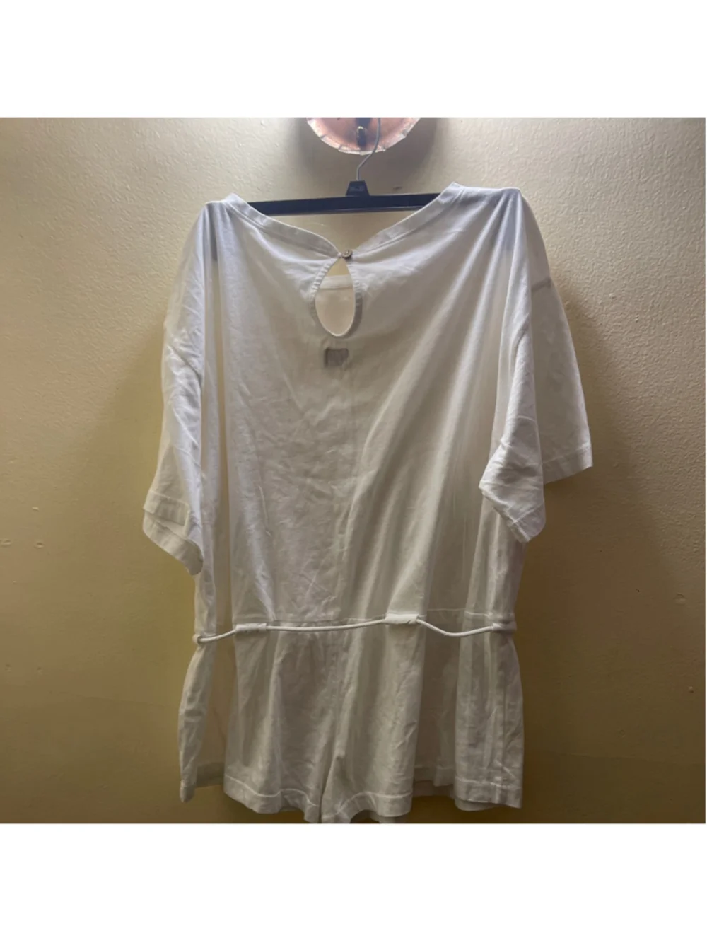 Free People Free-est Brown & White Drawstring Romper XS Bundle NWOT